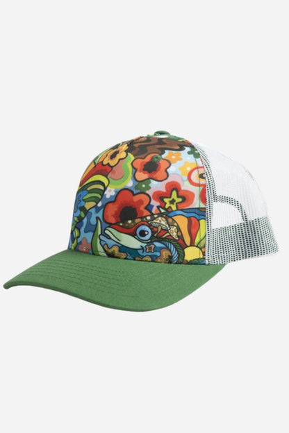 Boho Bass Abstract Trucker Hat