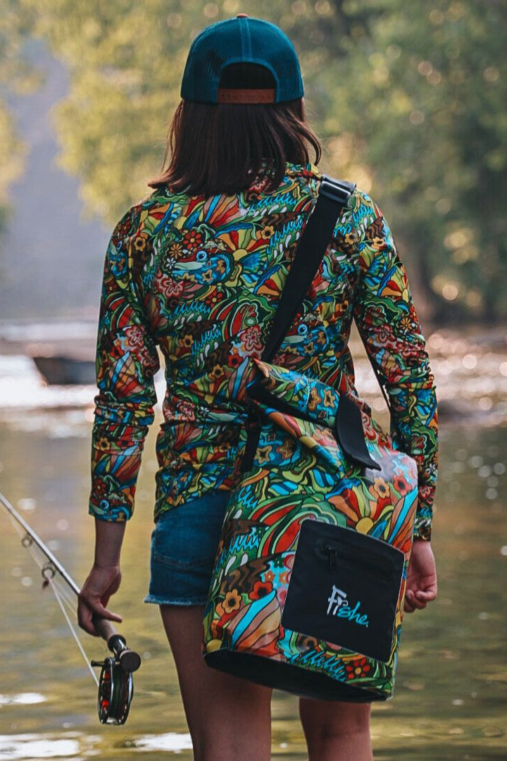 Boho Bass Roll Tote Dry Bag