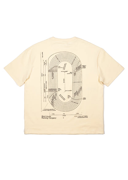 DIMENSIONS OVERSIZED TEE, UNISEX - BUTTER
