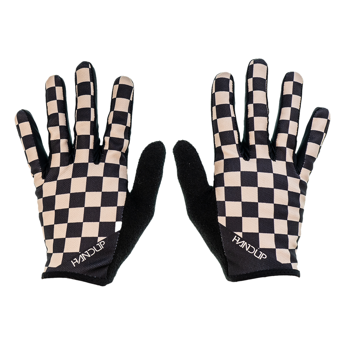 Gloves - Checkered Black/Tan