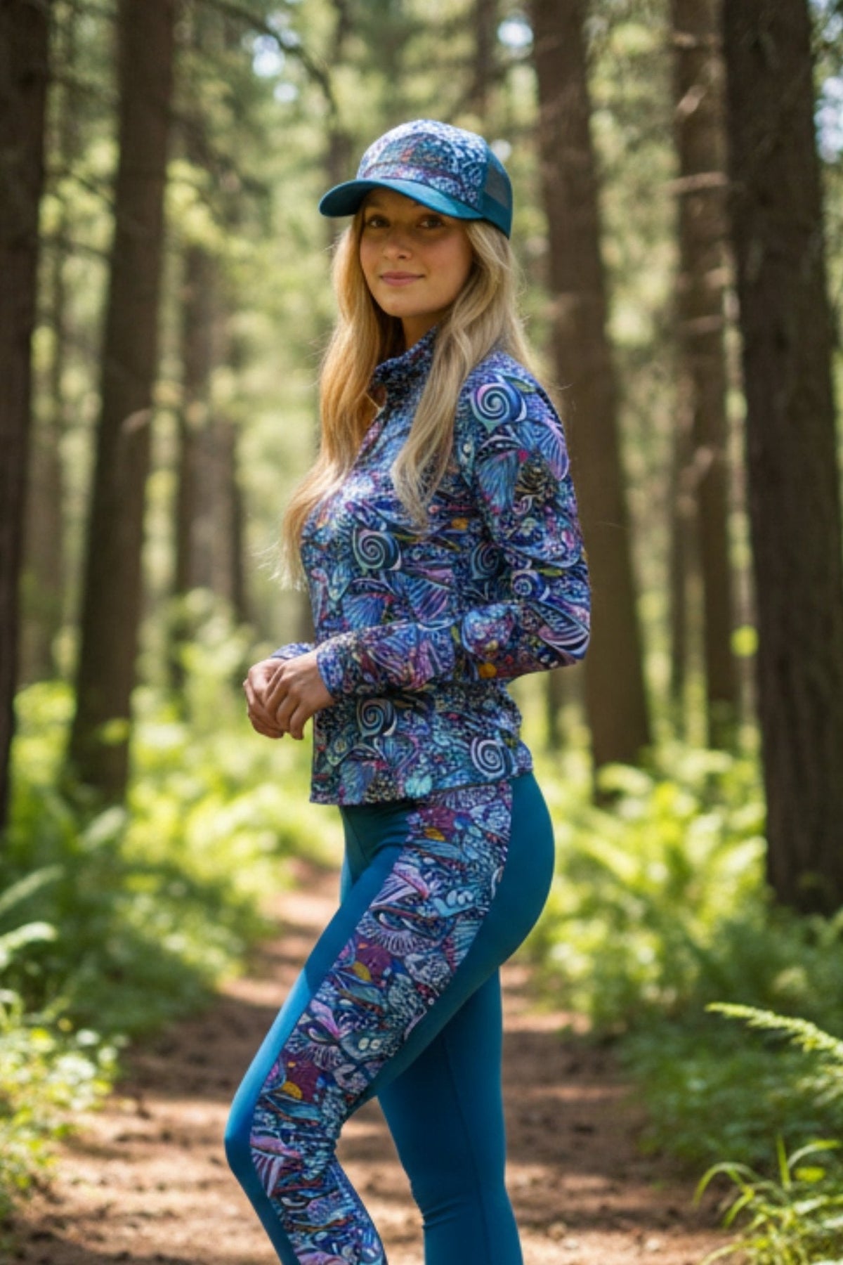 Enchanted Grayling Abstract Trucker Hat