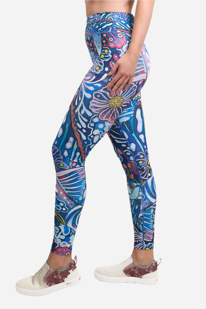 Enchanted Grayling High-Waisted Leggings