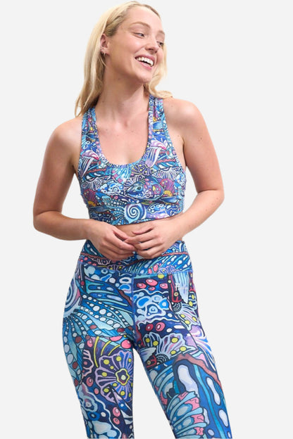 Enchanted Grayling High-Waisted Leggings