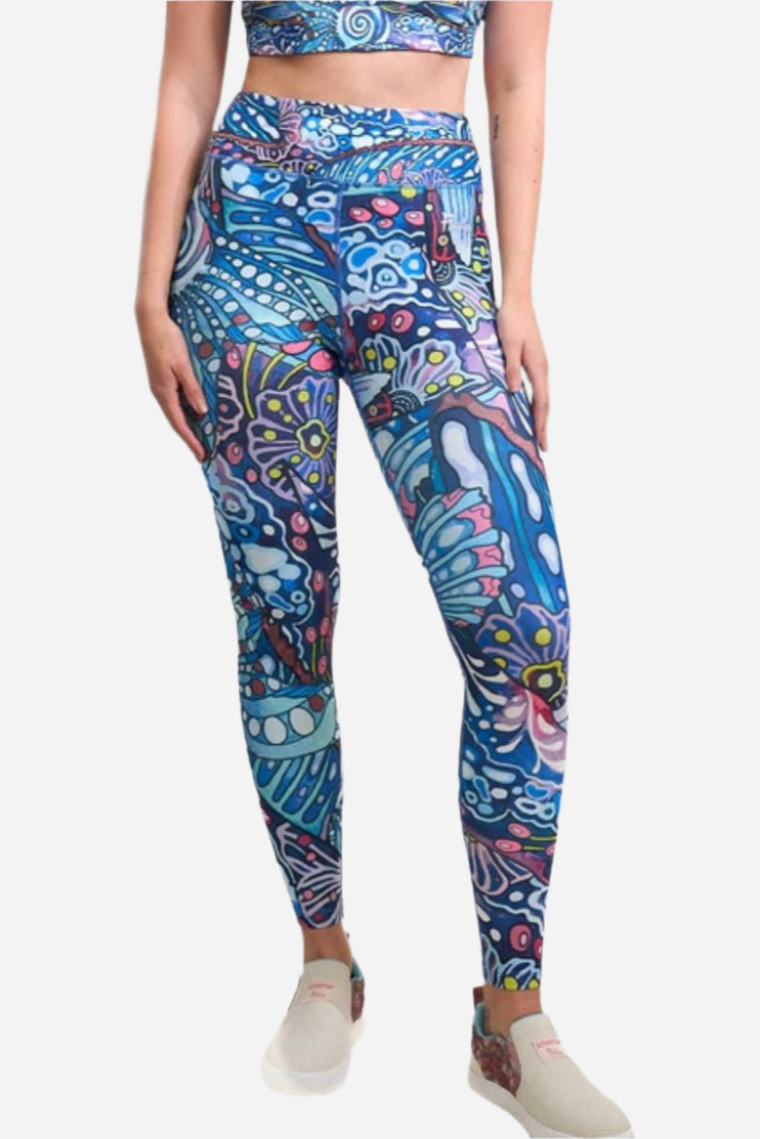 Enchanted Grayling High-Waisted Leggings