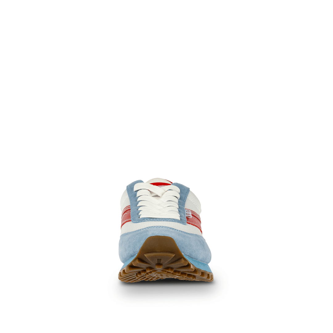 Osaga KT-26 Women's 70s Revival Retro Sneaker (Blue/Red/Gum)