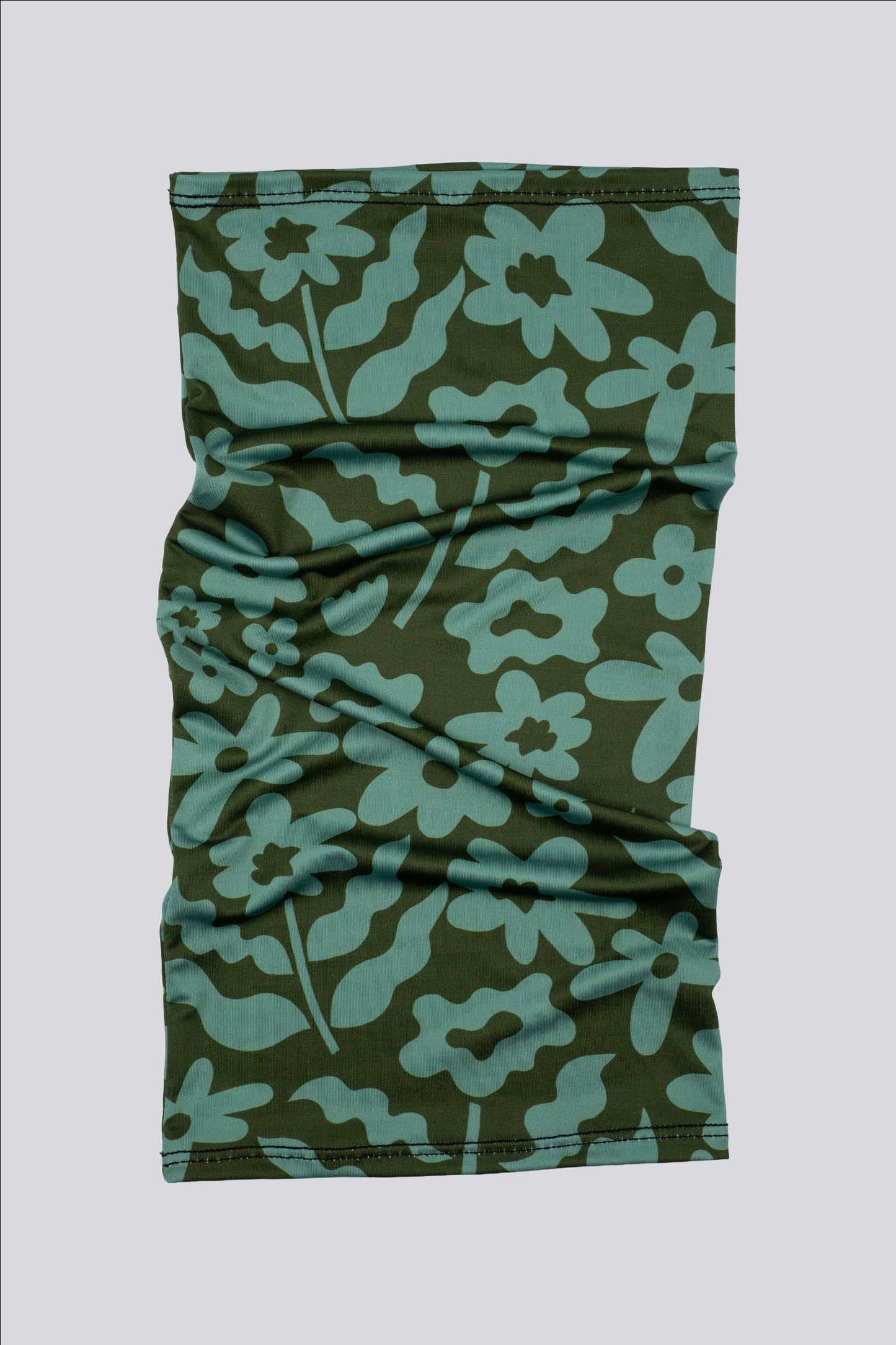 Teal Wildflower Neck Gaiter