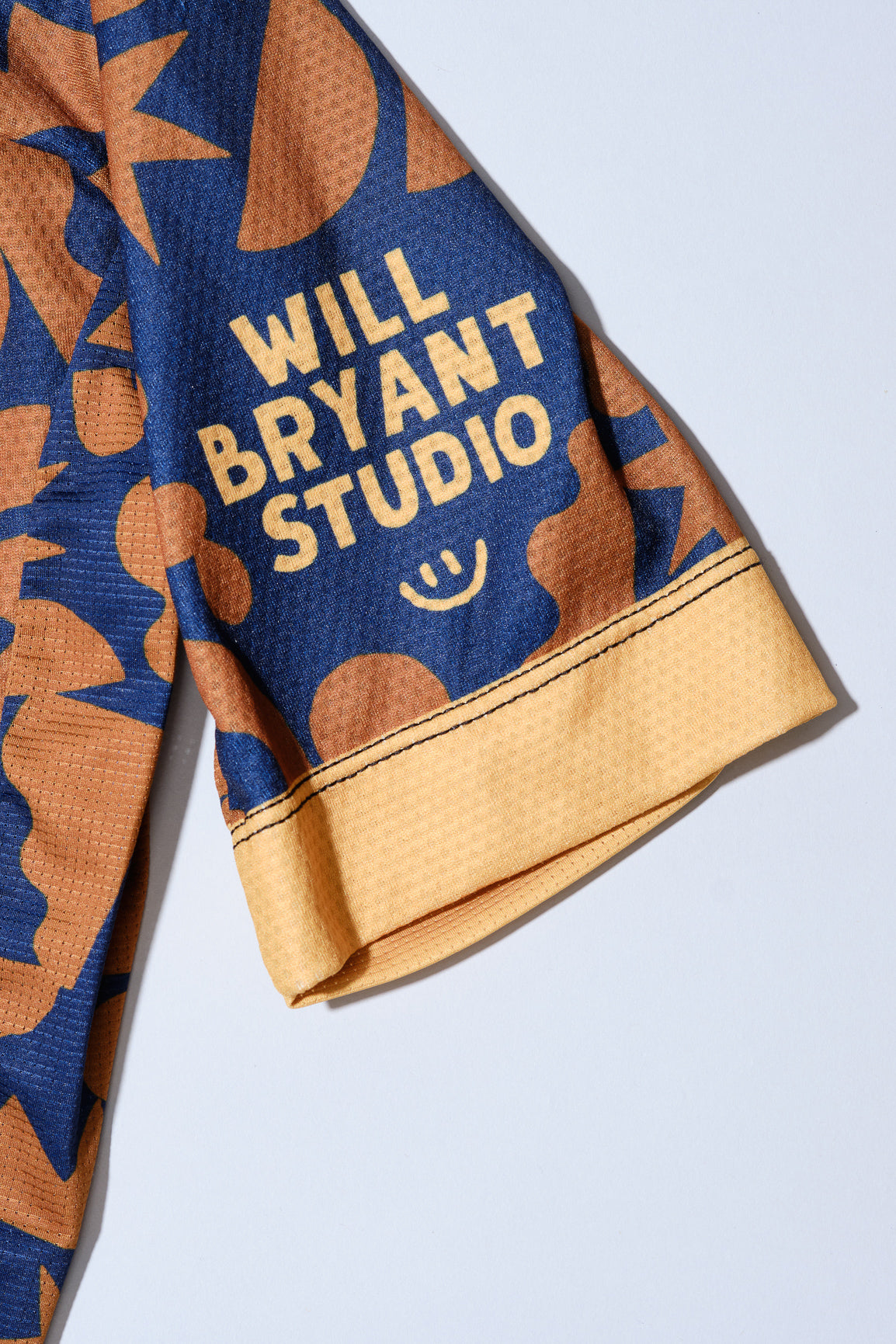 Men's Cactus Camo Blue and Gold Cycling Jersey