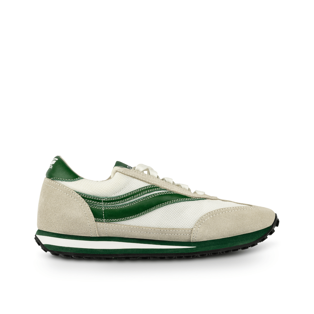 Osaga 80 Women's Evergreen Retro Sneaker (Green/White/Gray)