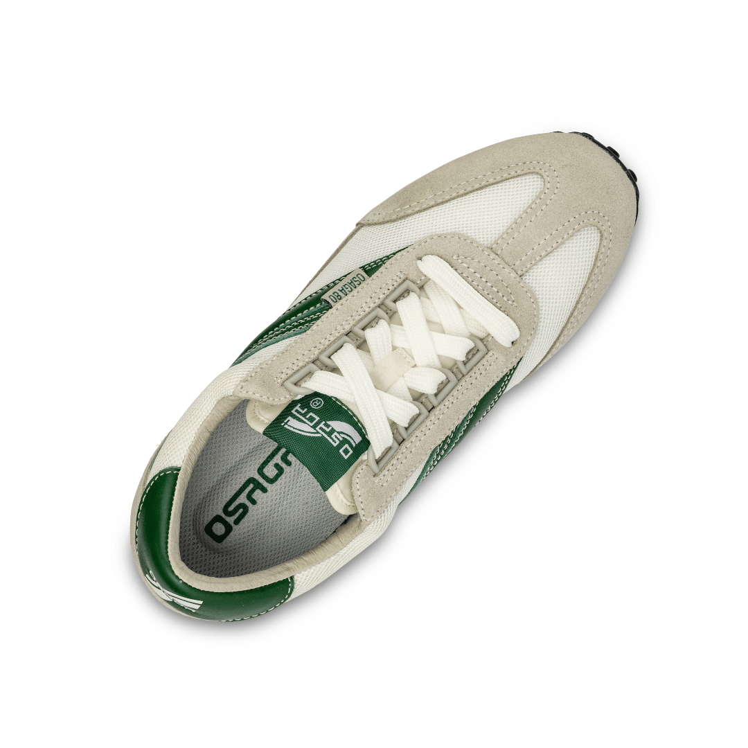 Osaga 80 Women's Evergreen Retro Sneaker (Green/White/Gray)