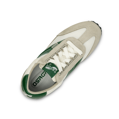 Osaga 80 Women's Evergreen Retro Sneaker (Green/White/Gray)