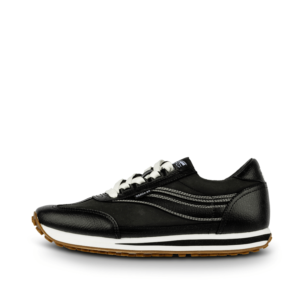 Osaga 80 Men's Black Leather Retro Sneaker