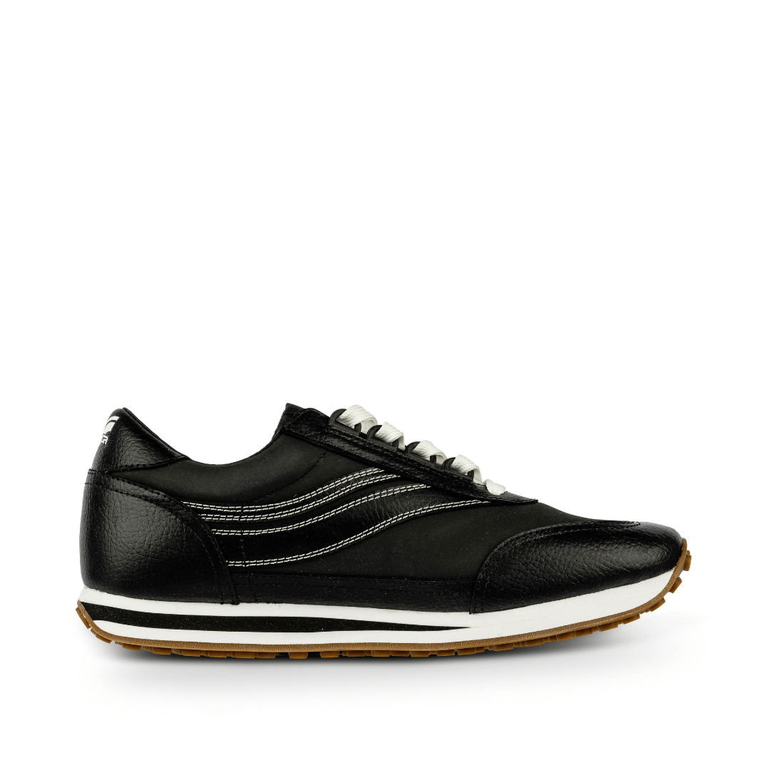 Osaga 80 Women's Black Leather Retro Sneaker