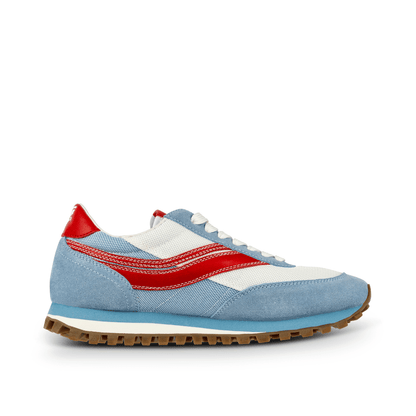 Osaga KT-26 Men's 70s Revival Retro Sneaker (Blue/Red/Gum)