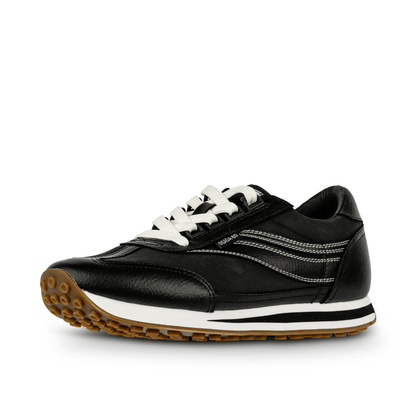 Osaga 80 Men's Black Leather Retro Sneaker
