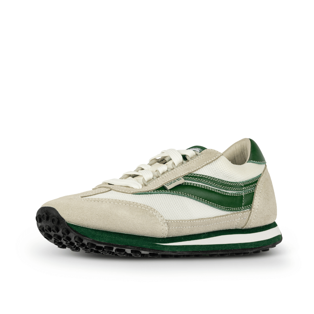 Osaga 80 Men's Evergreen Retro Sneakers (Green/White/Gray)