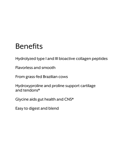 Unflavored Collagen Peptides