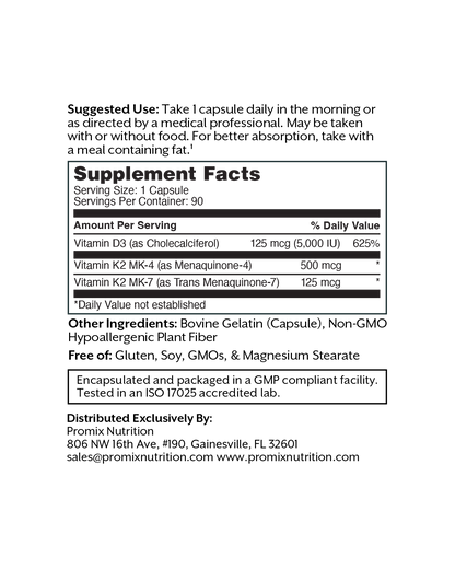 D3 (5,000 IU) + K2