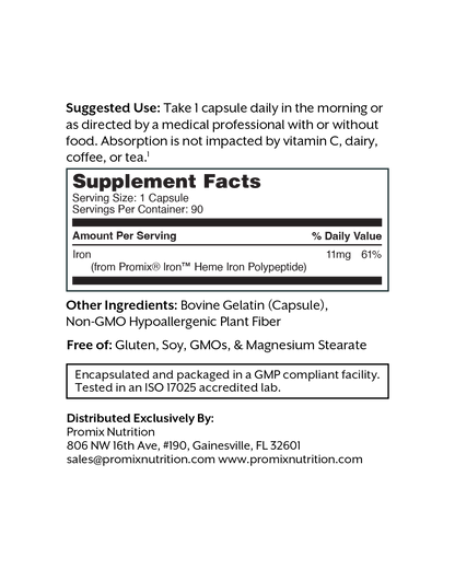 Iron (Heme Iron Polypeptide)