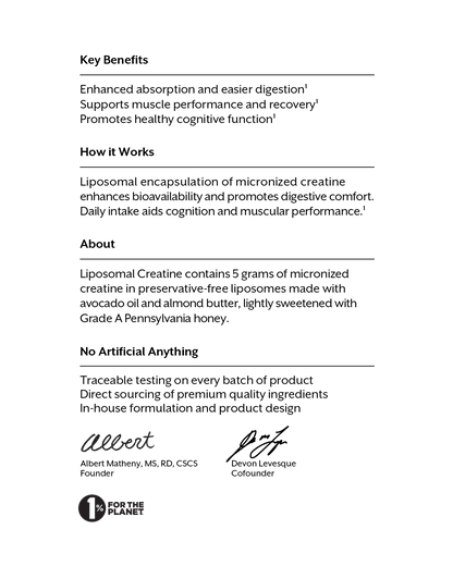 Liposomal Creatine
