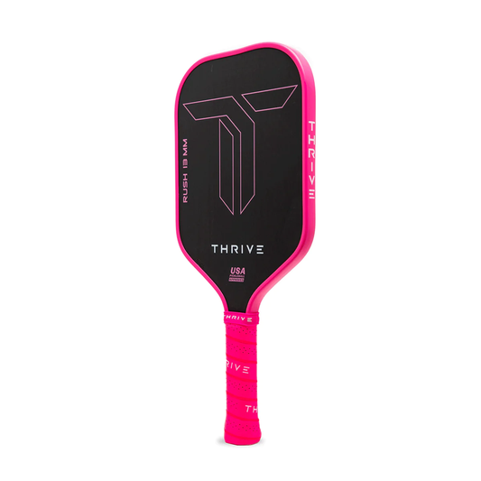 RUSH 13 SINGLES (PINK) Includes custom weight card, paddle cover, paddle eraser, and lead weights.