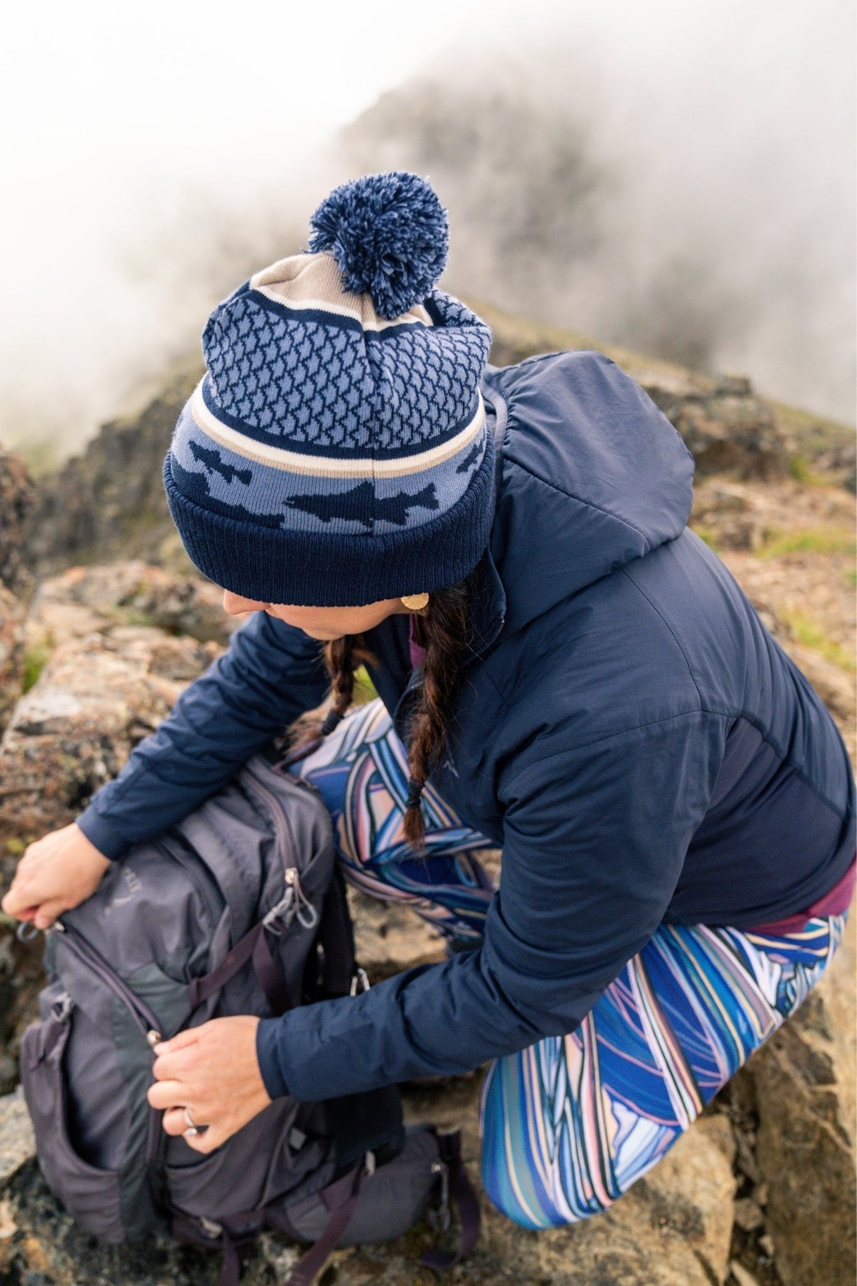 Rainbow Jacquard Beanie
