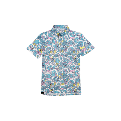 Youth FlexGRID Button Up - Ride the Wave